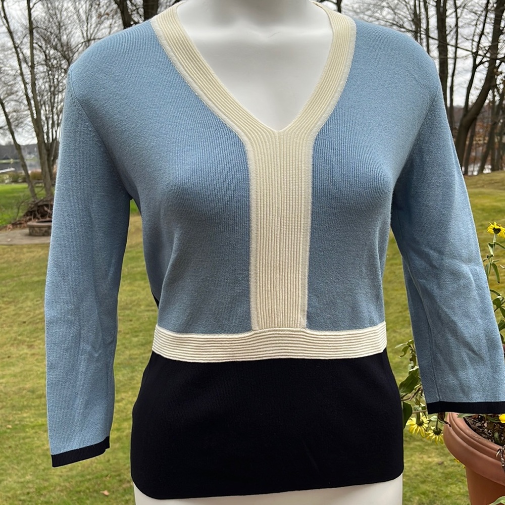 Vintage 90’s Villager color block sweater S-M